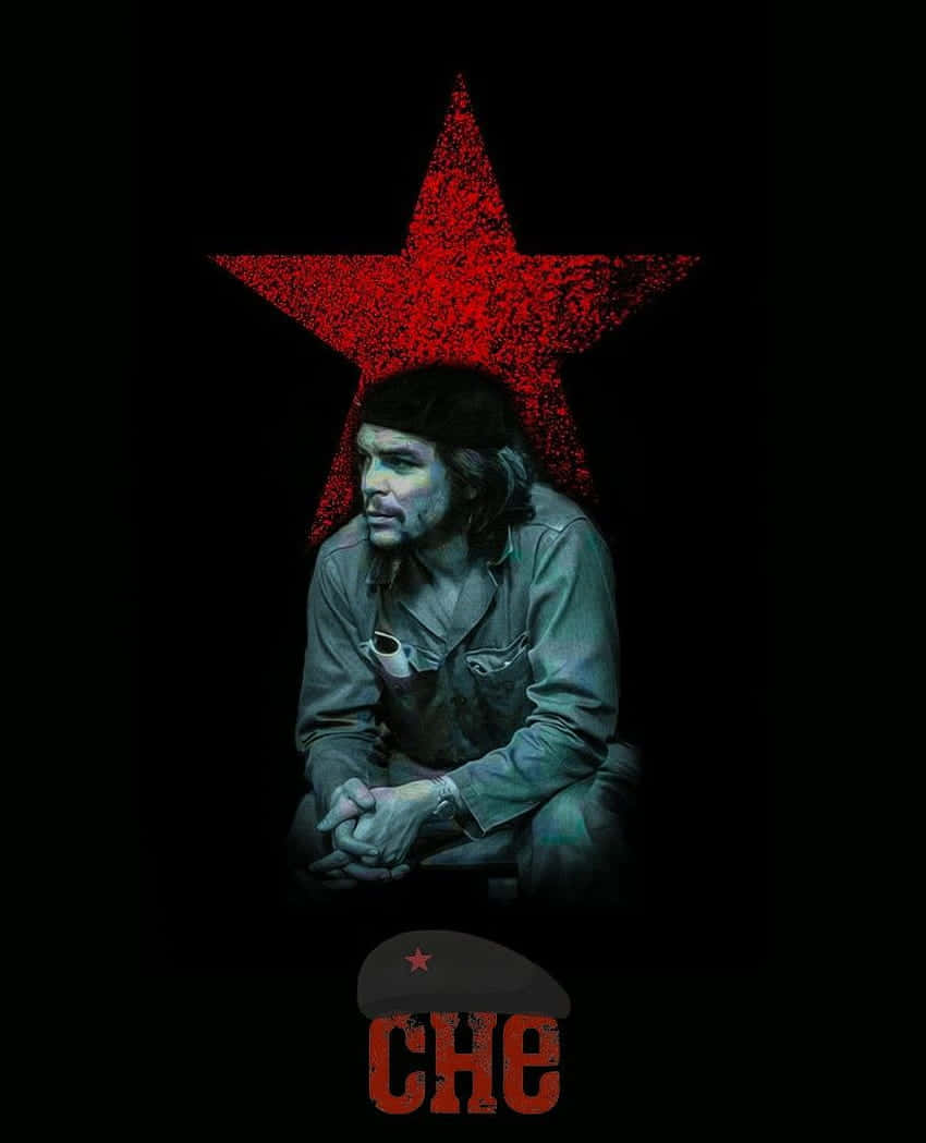 Che Guevara Red Star Portrait Wallpaper