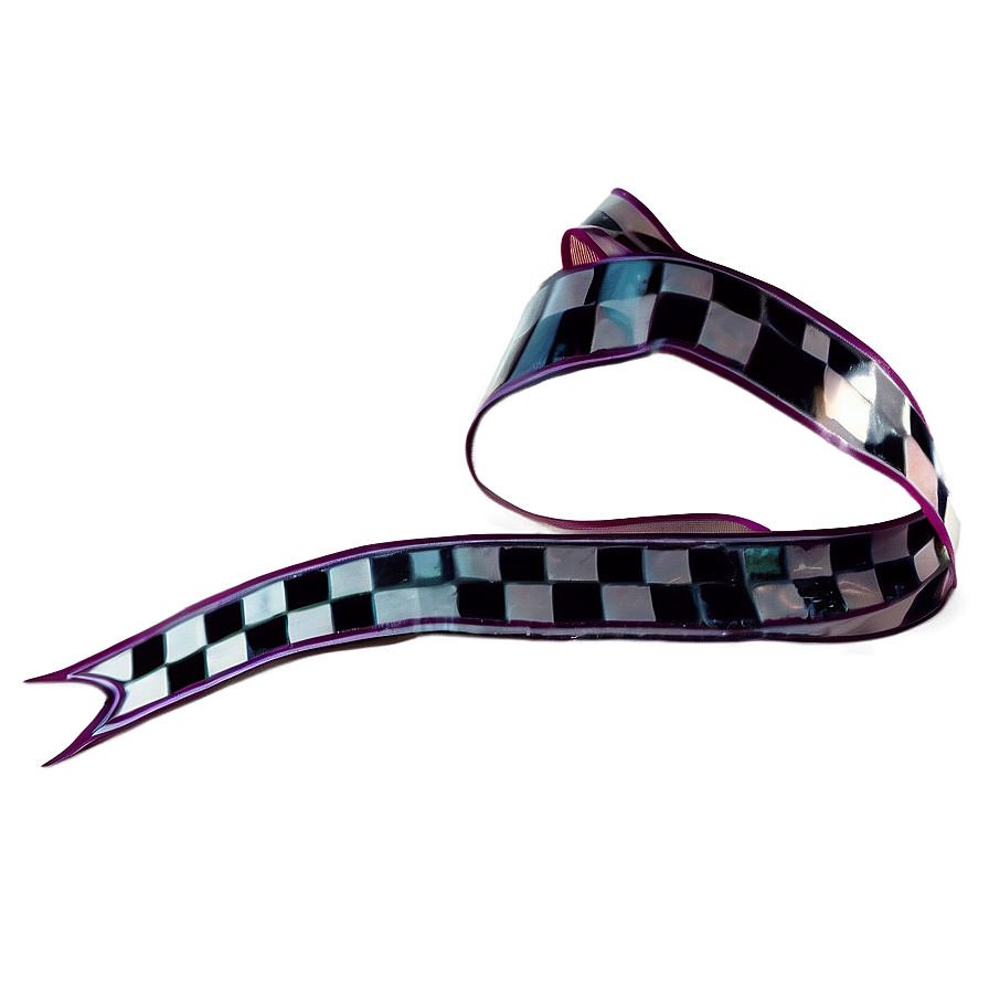 Checkerboard Ribbon Png 06242024 PNG