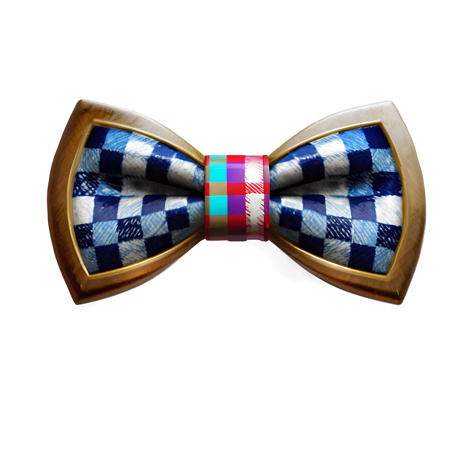 Checkered Bow Tie Fashion Png Ucy PNG