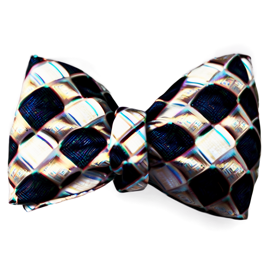 Checkered Bow Tie Fashion Png Wtw PNG