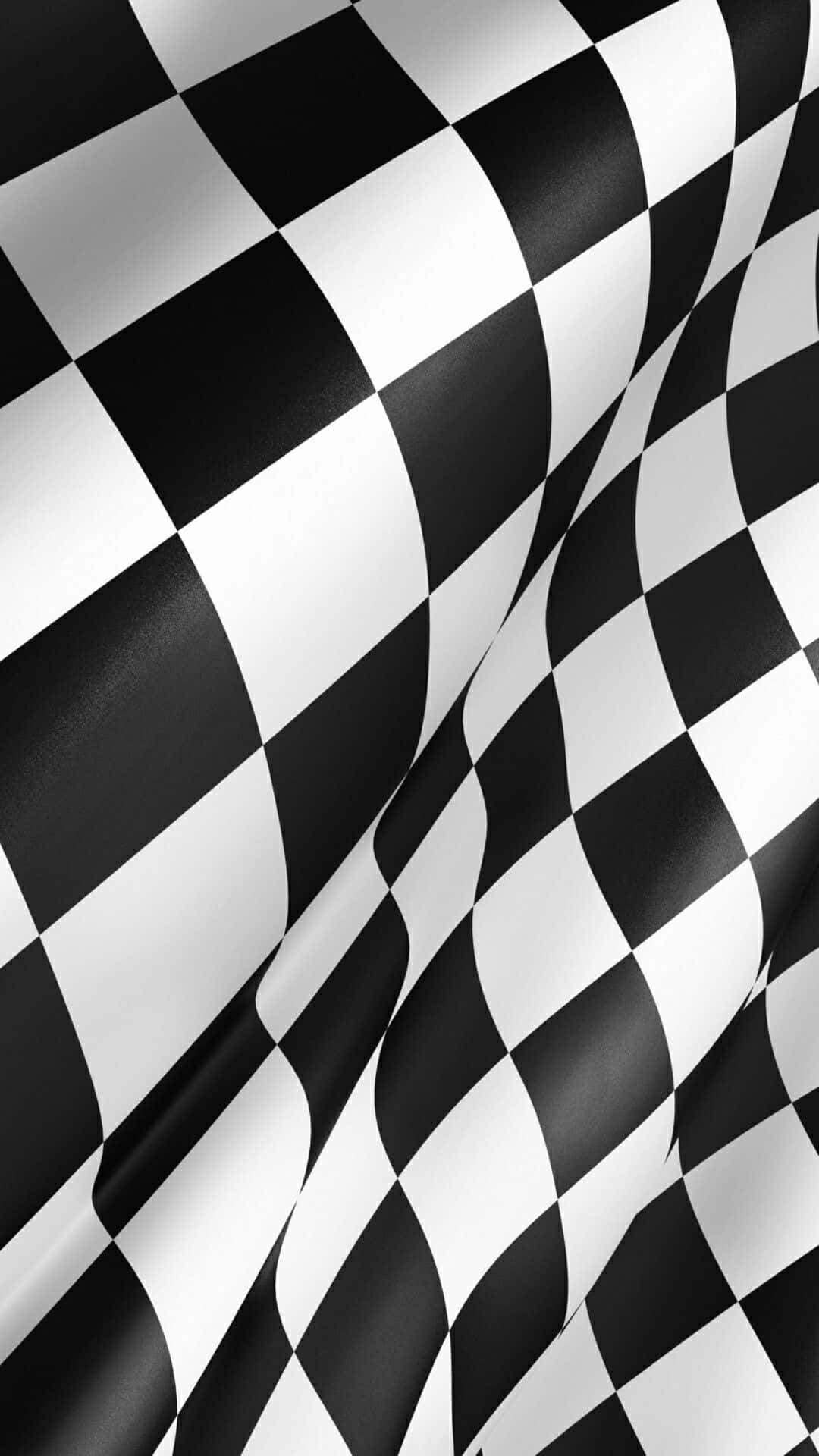 “The World at Your Fingertips with Checkered Flag”