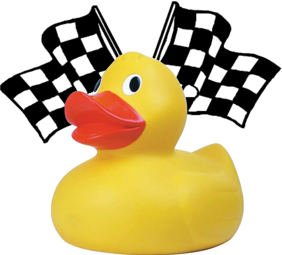 Checkered Flag Rubber Duck PNG