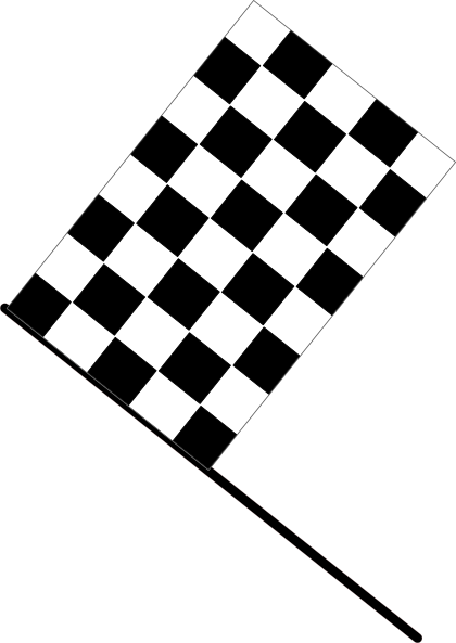 Checkered Flag Waving PNG