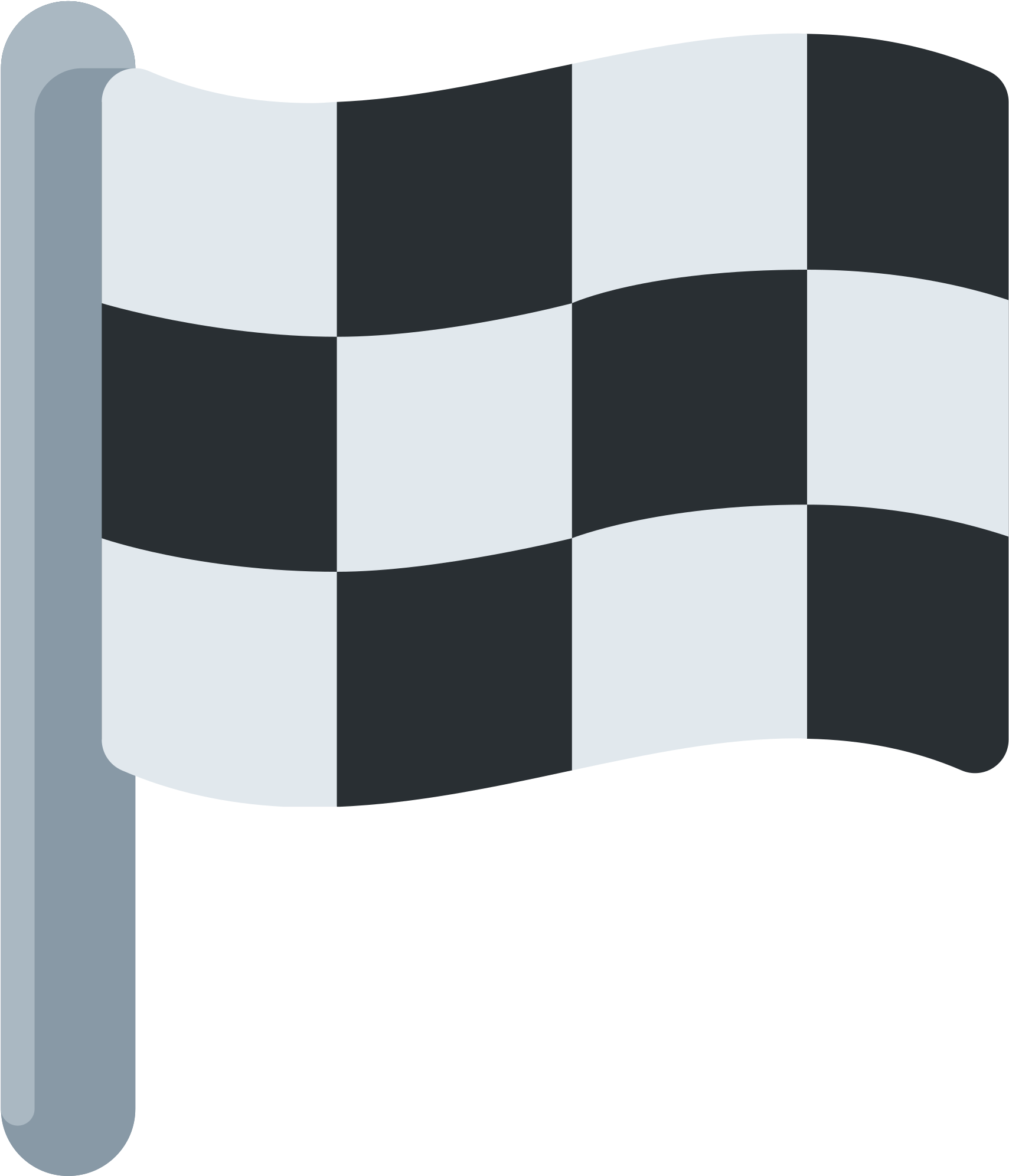Checkered Flag Waving Finish Line PNG