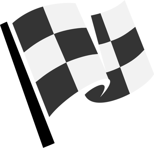 Checkered Flag Waving Icon PNG