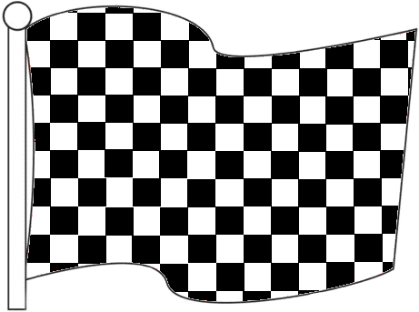 Checkered Flag Waving PNG