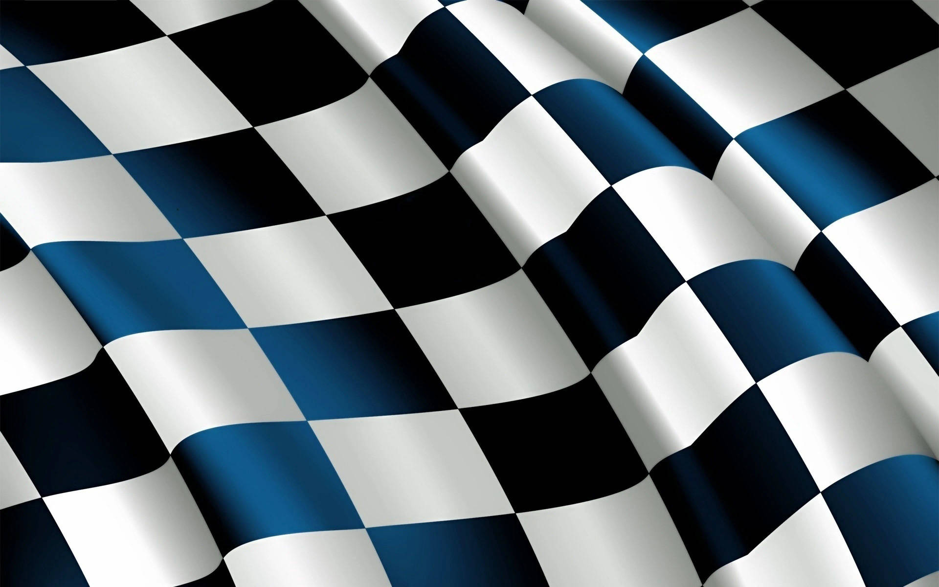 Checkered Flag With Blue Color Wallpaper