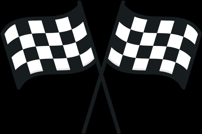 Checkered Flags Racing Symbol PNG