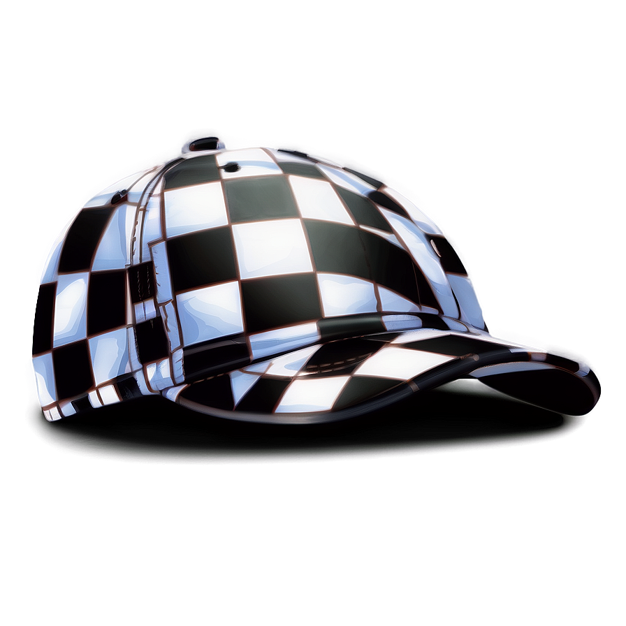 Checkered Hat Illustration Png Iqd64 PNG