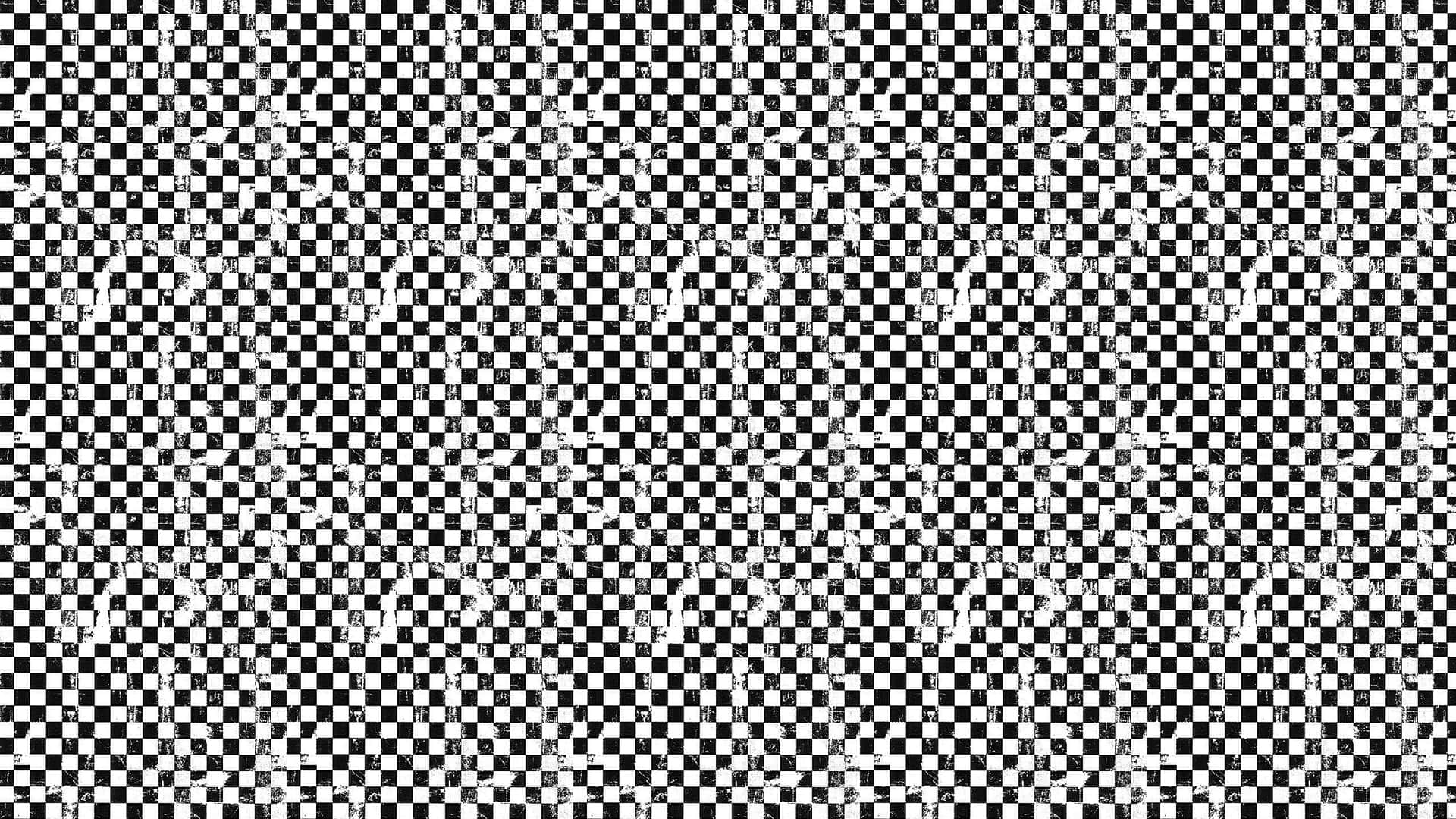 Checkered Optical Illusion Pattern Wallpaper