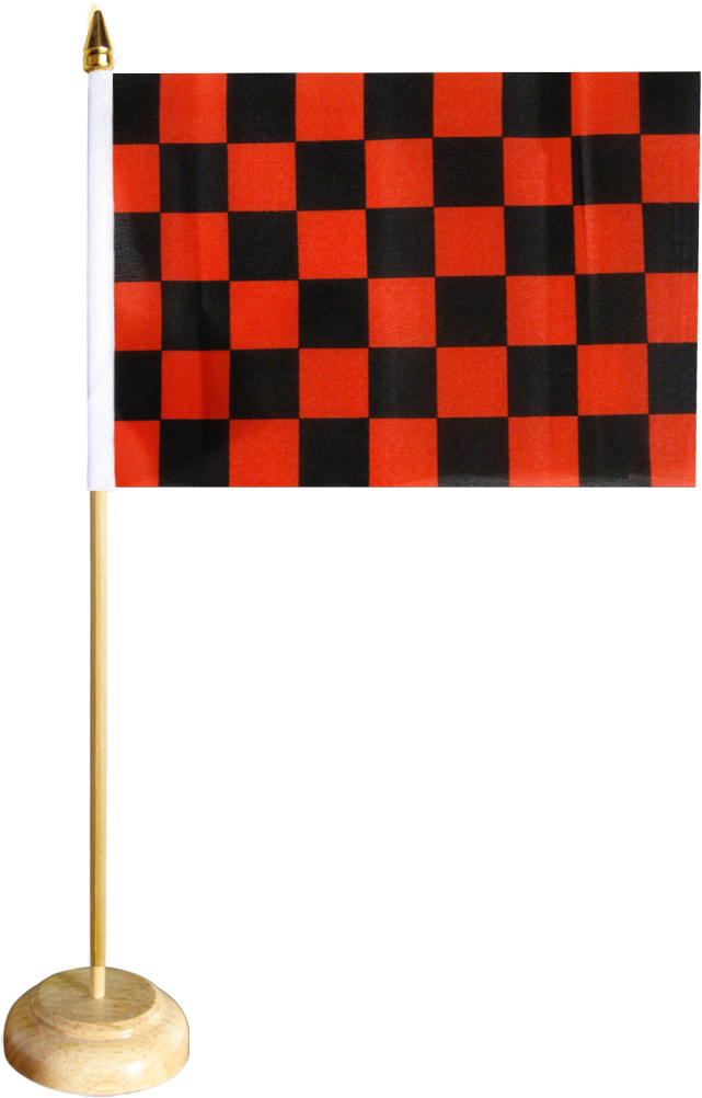 Checkered Race Flagon Stand PNG