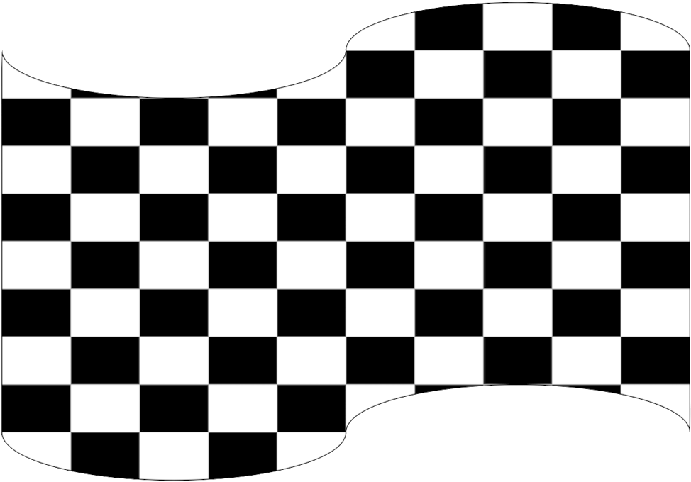 Checkered Racing Flag Graphic PNG