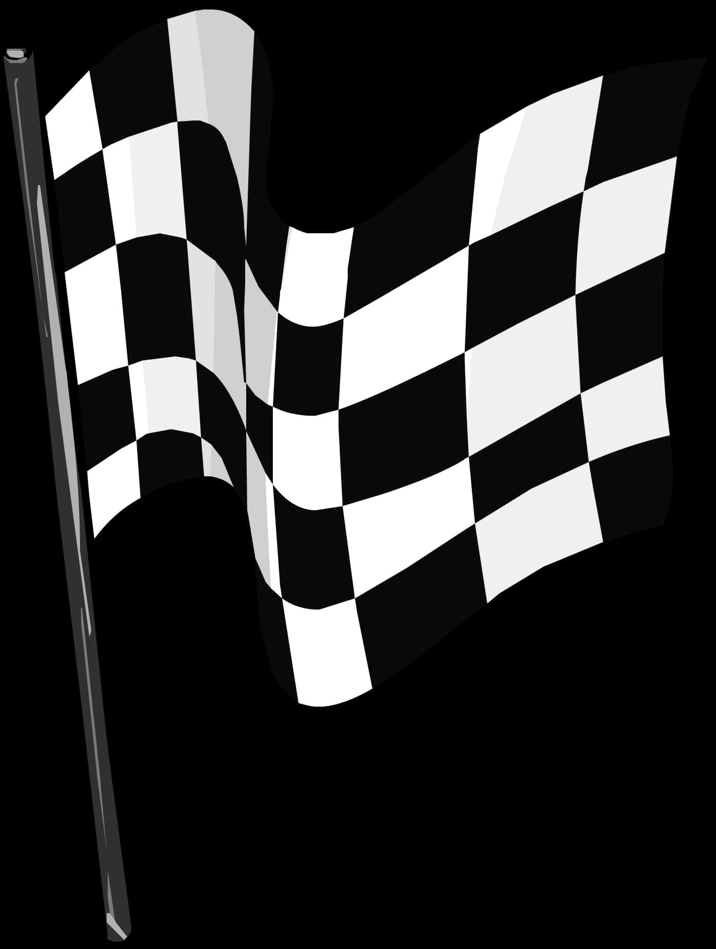 Checkered Racing Flag Graphic PNG