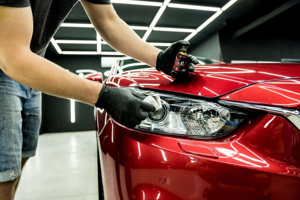 Art Of Precision: Car Detailing In Action Wallpaper
