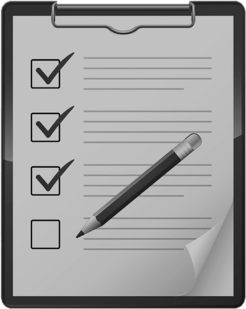 Checklist Clipboardwith Pencil PNG