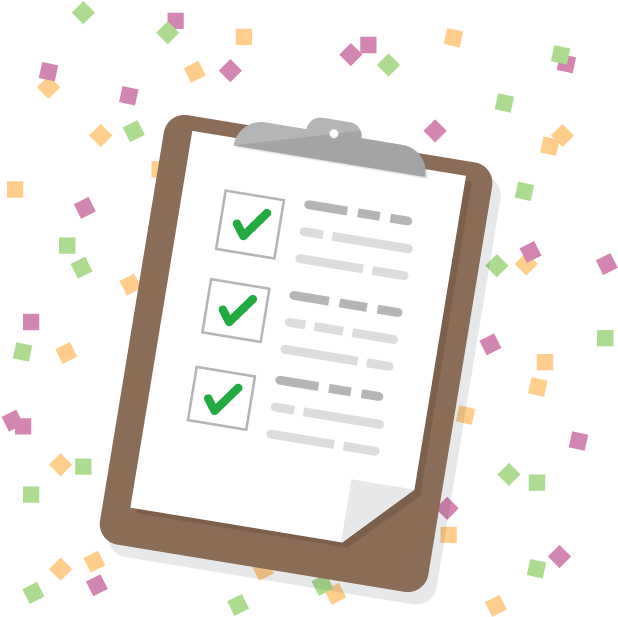 Checklist Completion Celebration PNG