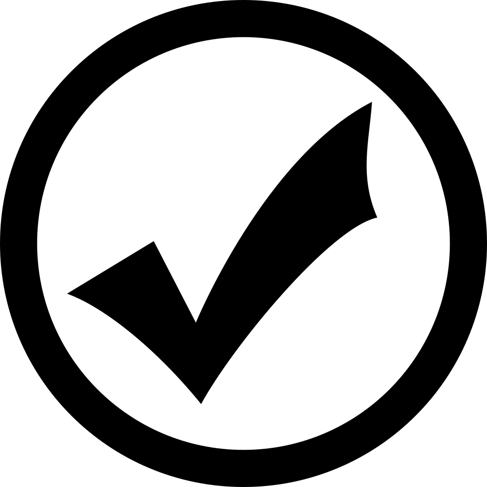 Checkmark Symbol Graphic PNG