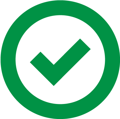 Checkmark Symbol Green Background PNG
