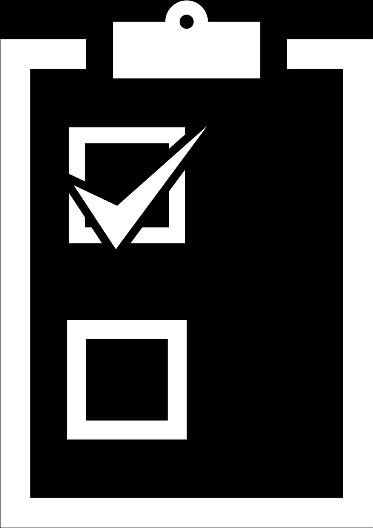 Checkmarkon Clipboard Icon PNG