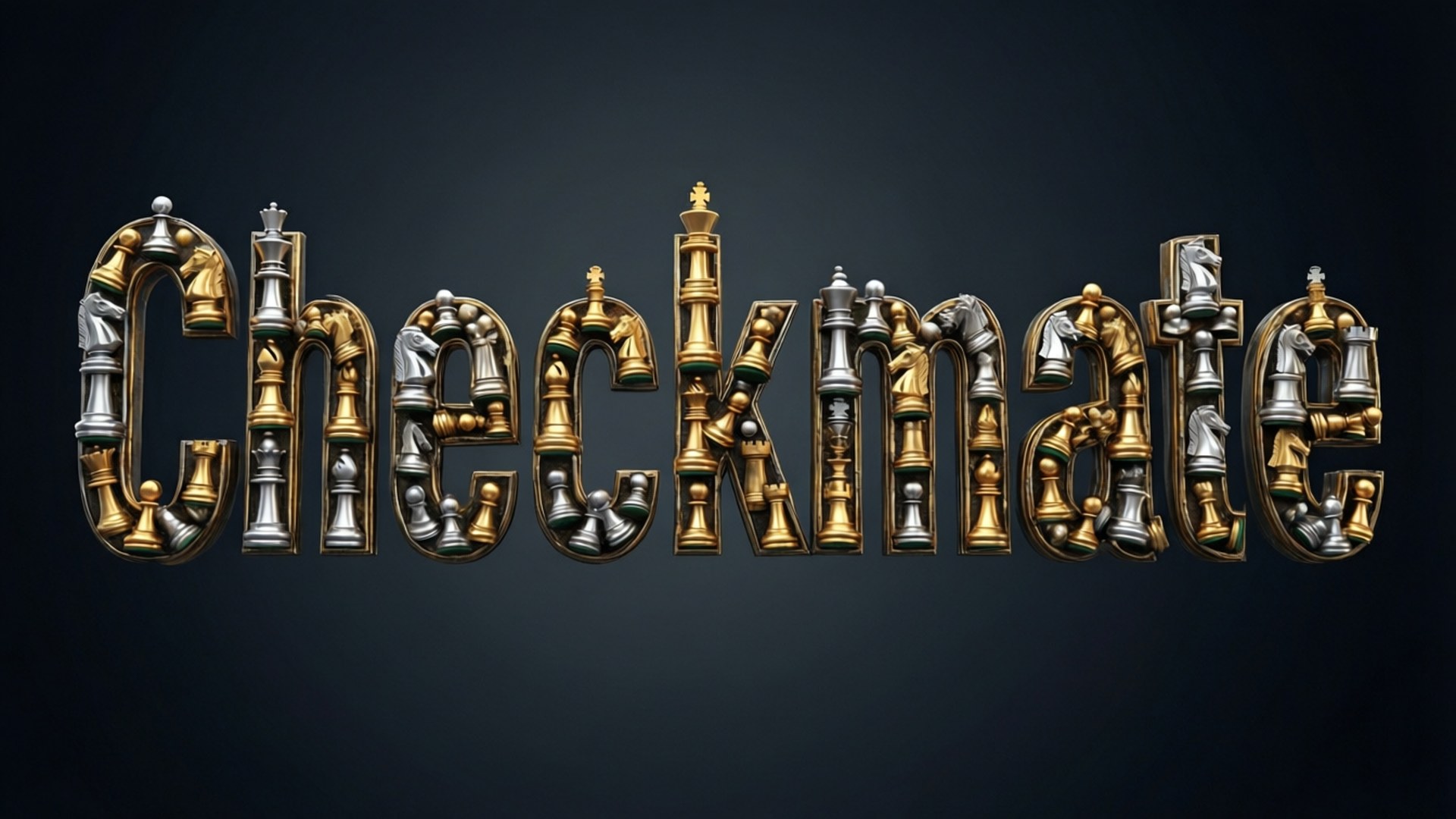 Sjakkmatt Typografi Bakgrunner