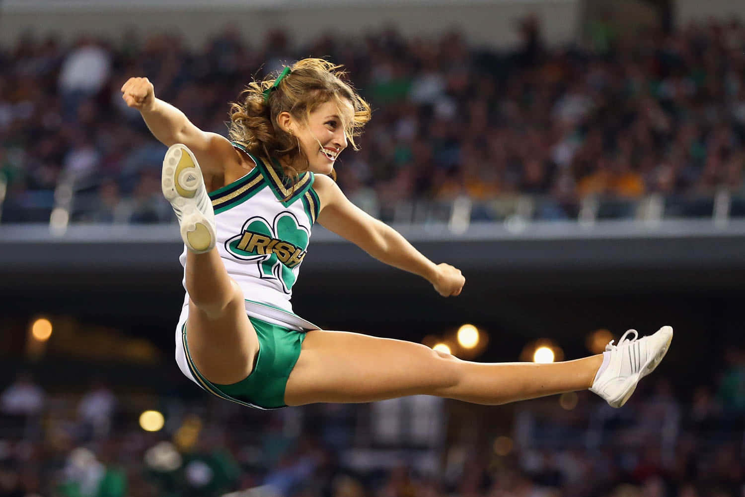 Cheerleader Jumping In The Air Picture