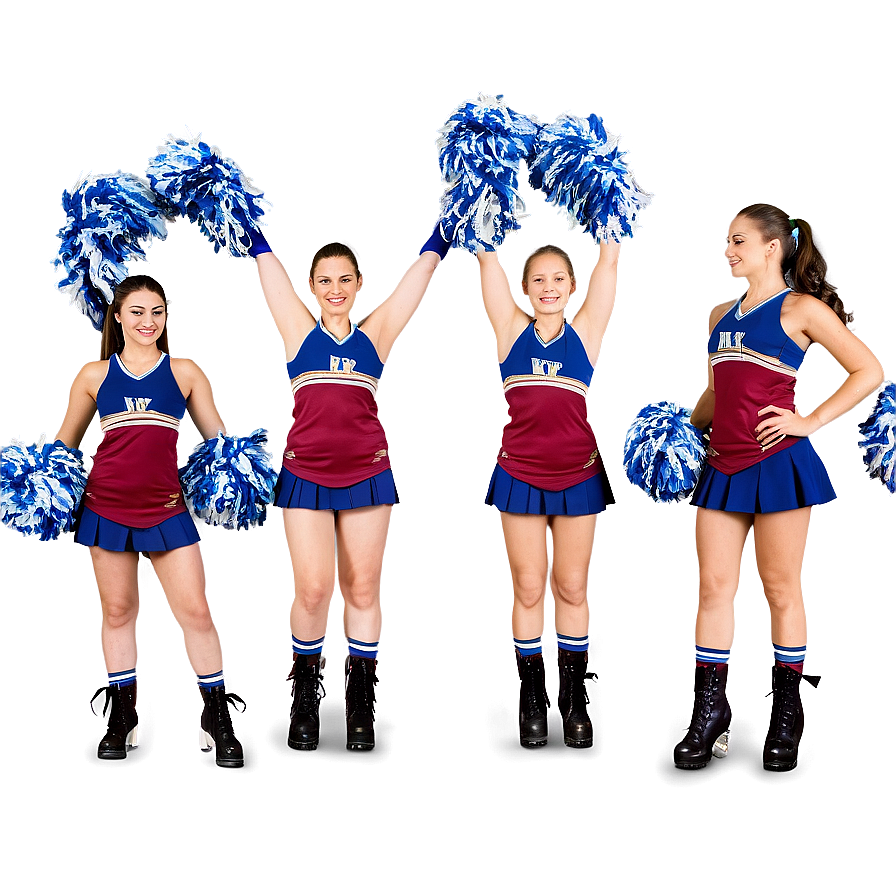 Cheer Team Cheerleader Png Uhe PNG