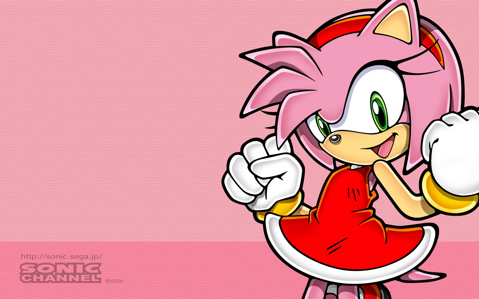 Cheerful Amy Rose Poster