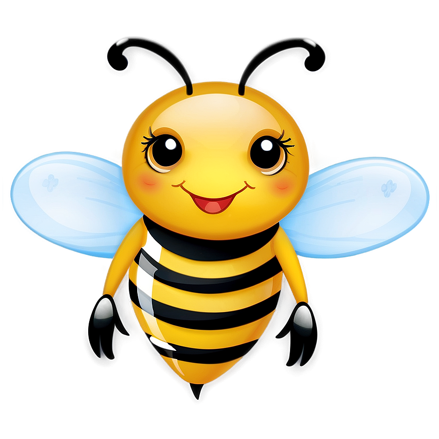 Download Cheerful Bee Icon Png 63 | Wallpapers.com