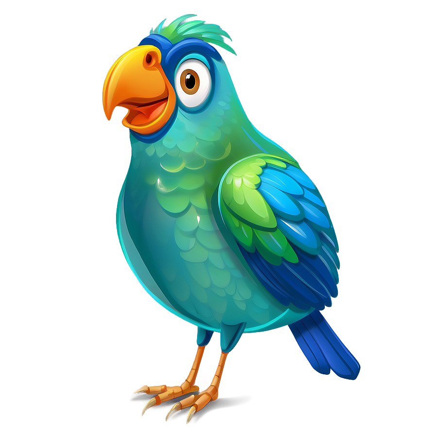 Cheerful Cartoon Bird Png Yng52 PNG