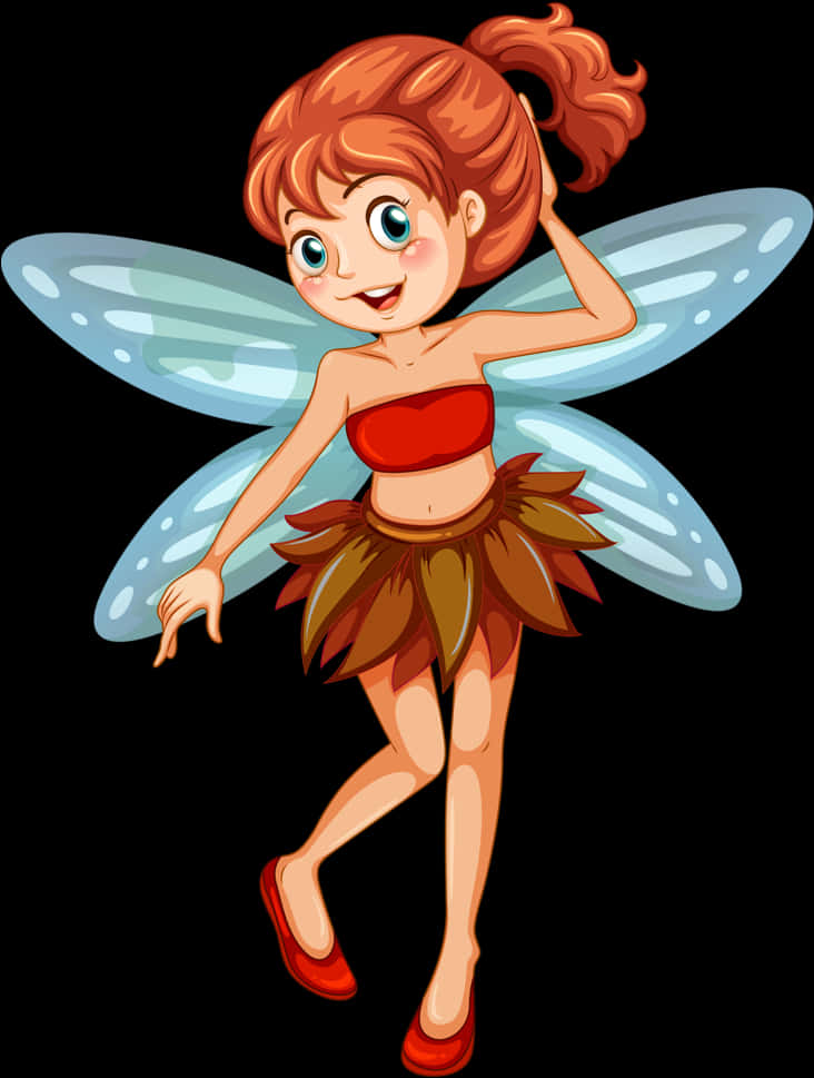 Cheerful Cartoon Fairy PNG