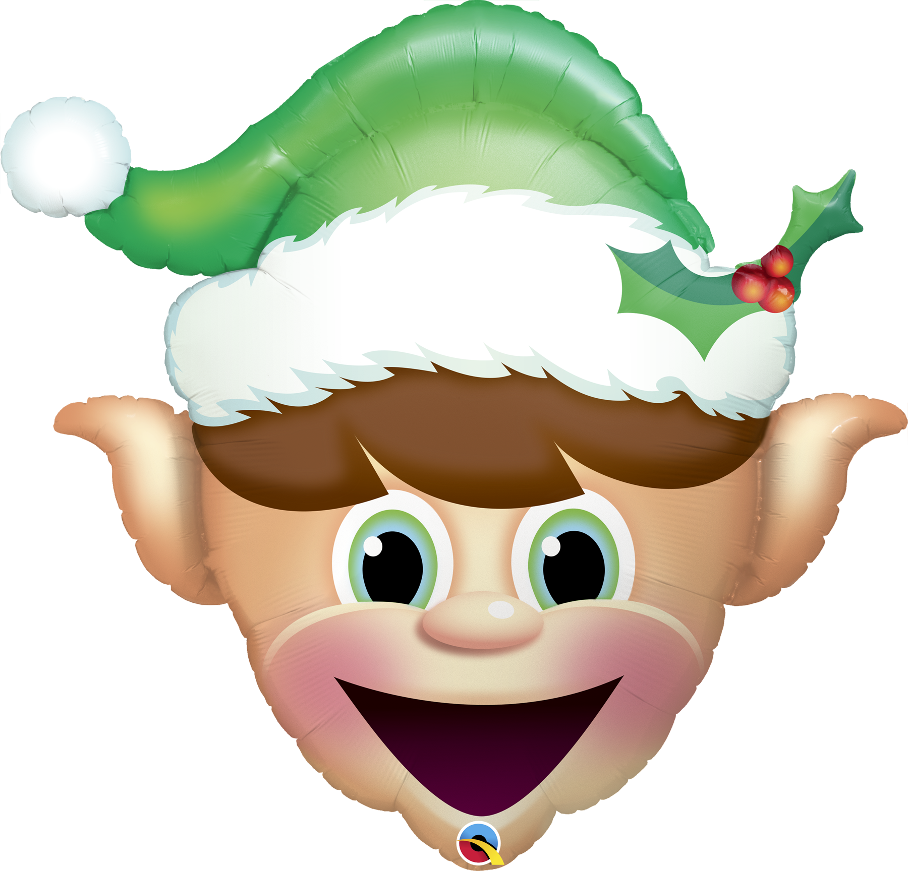 Cheerful Christmas Elf Emoji PNG
