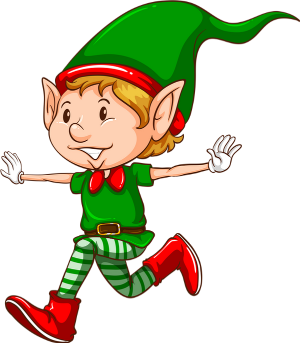 Download Cheerful Elf Cartoon Character | Wallpapers.com