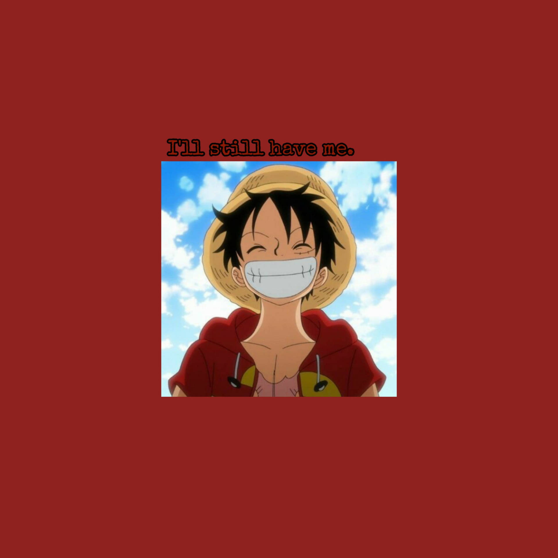 Cheerful Luffy Aesthetic Background