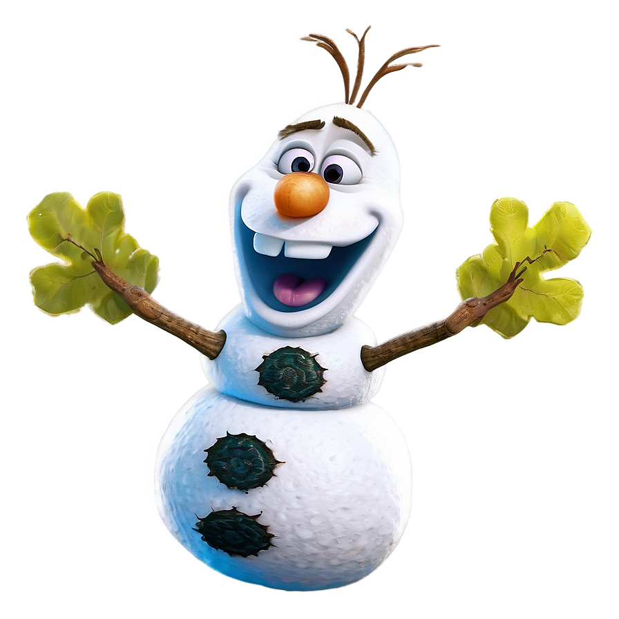 Cheerful Olaf Pose Png Wdj10 PNG