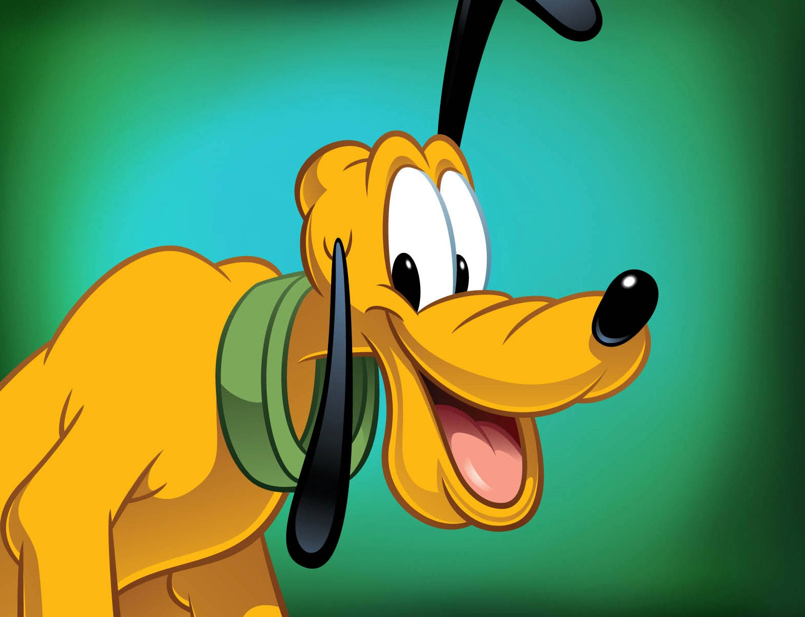 Cheerful Pluto - Donald Duck's Trusty Sidekick Wallpaper