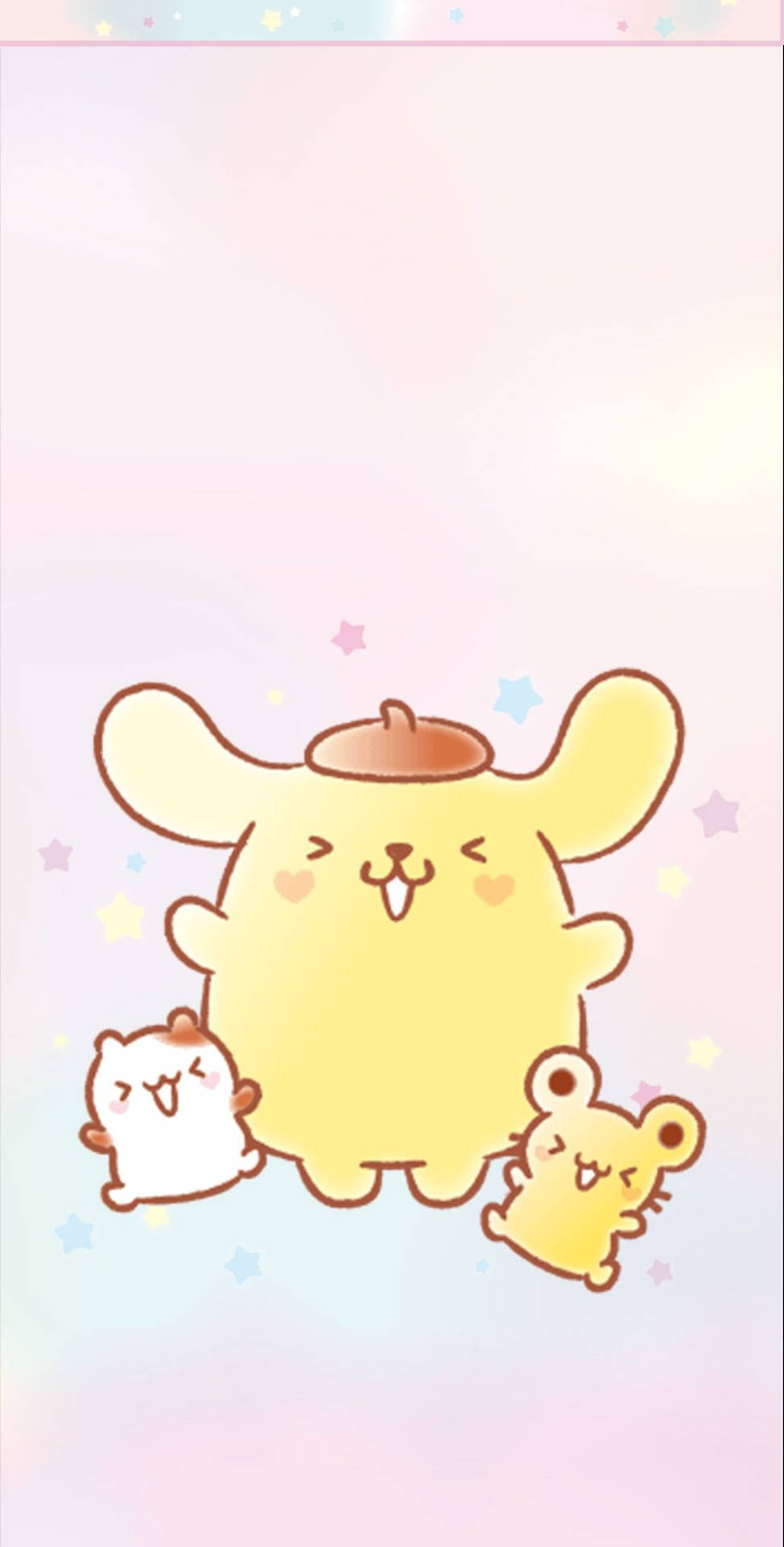Cheerful Pompompurin And Friends Wallpaper