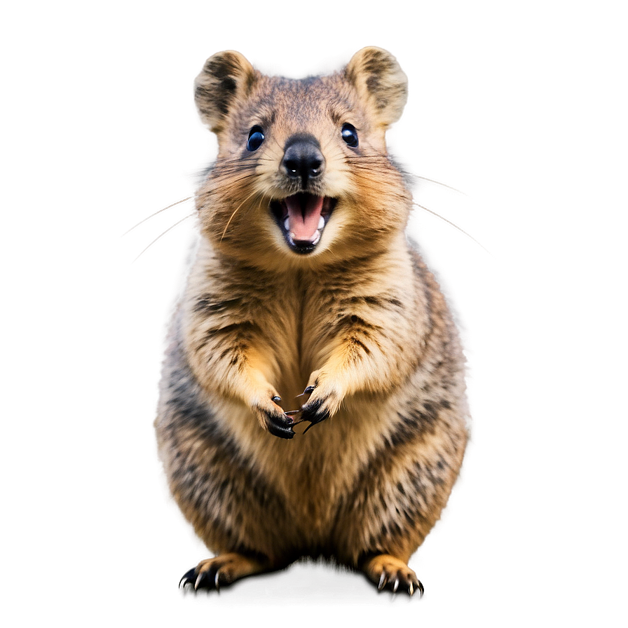 Cheerful Quokka Expression Png 06242024 PNG