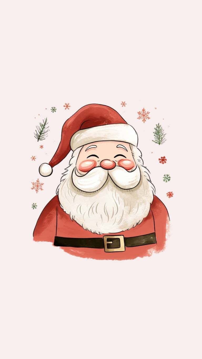 Cheerful_ Santa_ Claus_ Illustration Wallpaper