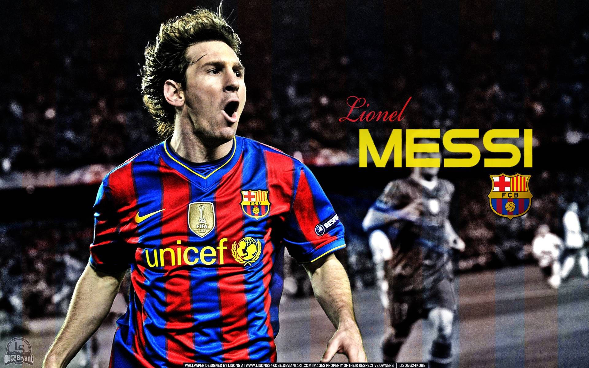 Cheering Messi Fcb Unicef