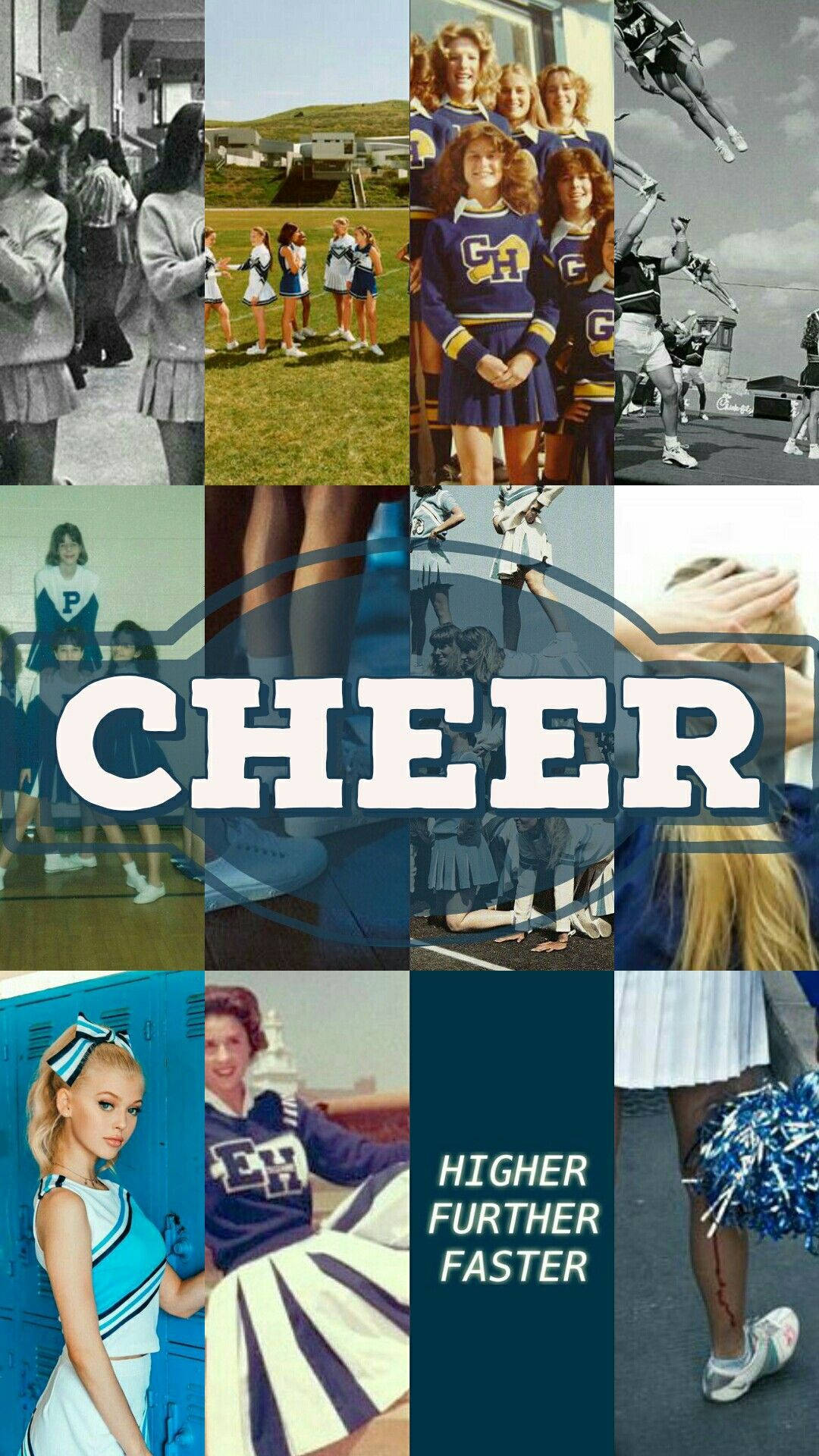 Cheerleaderbunte Collage Wallpaper