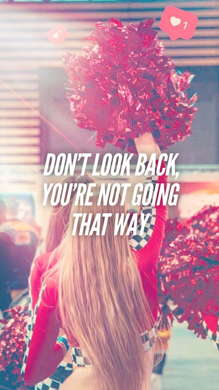 Cheerleader Inspiration Quote Wallpaper