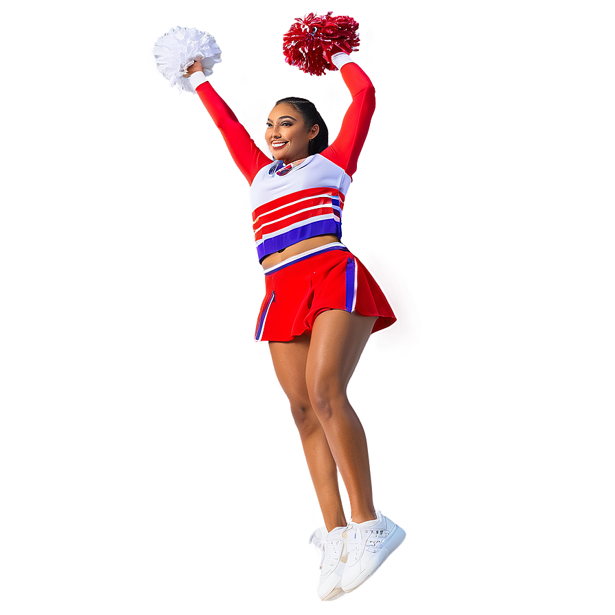 Download Cheerleader Jumping High Png 55 | Wallpapers.com