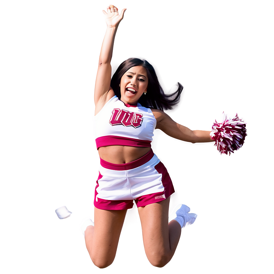 Cheerleader Spirited Jump Png Lcv PNG