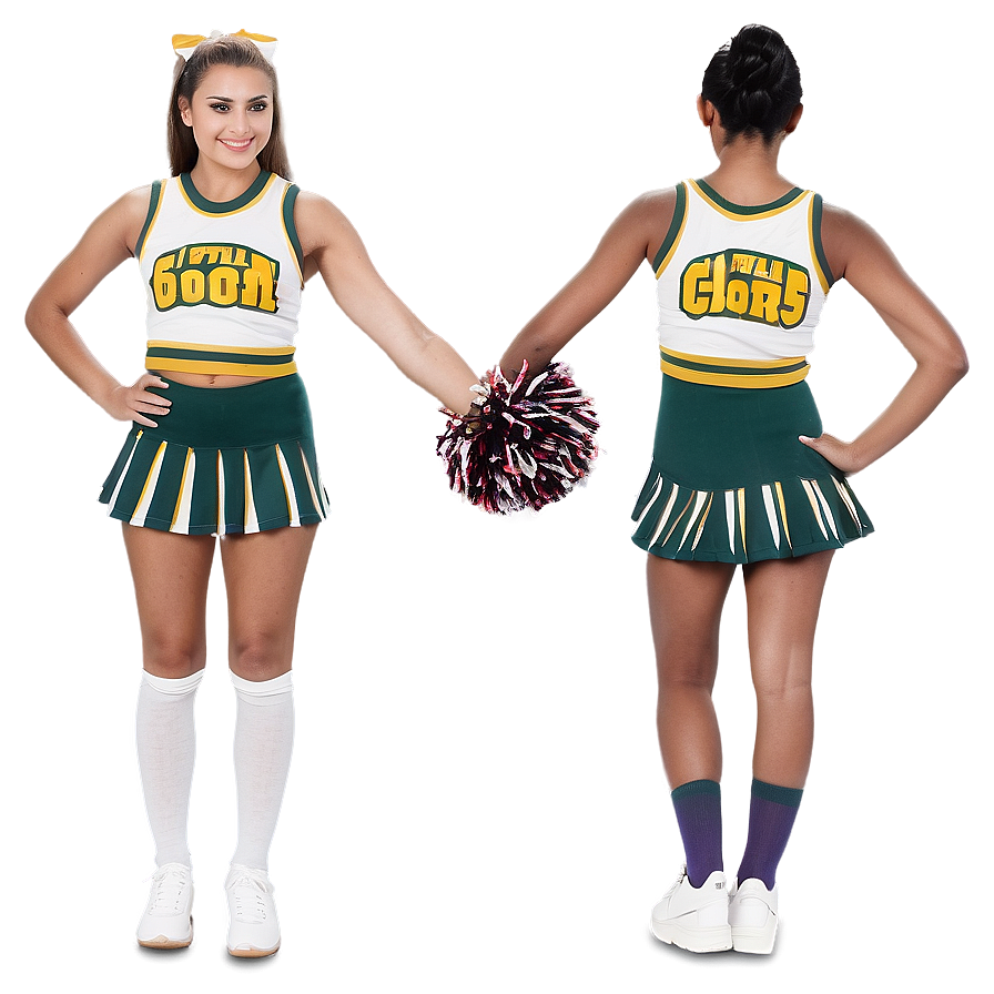 Cheerleader Team Pose Png 05252024 PNG