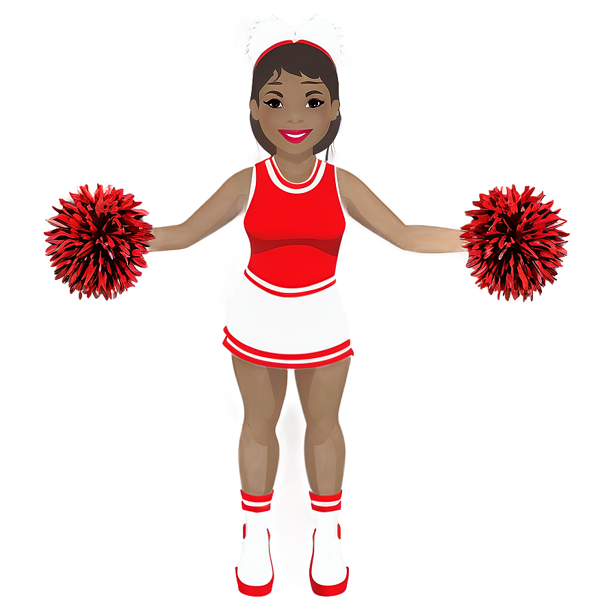 Cheerleader With Pom Poms Png Gun96 PNG