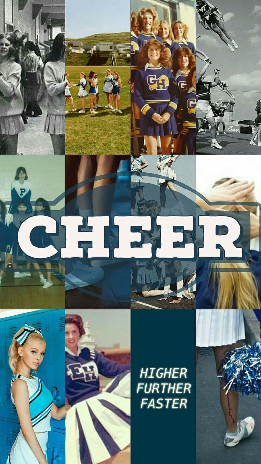 Cheerleading Collage Aesthetic Wallpaper
