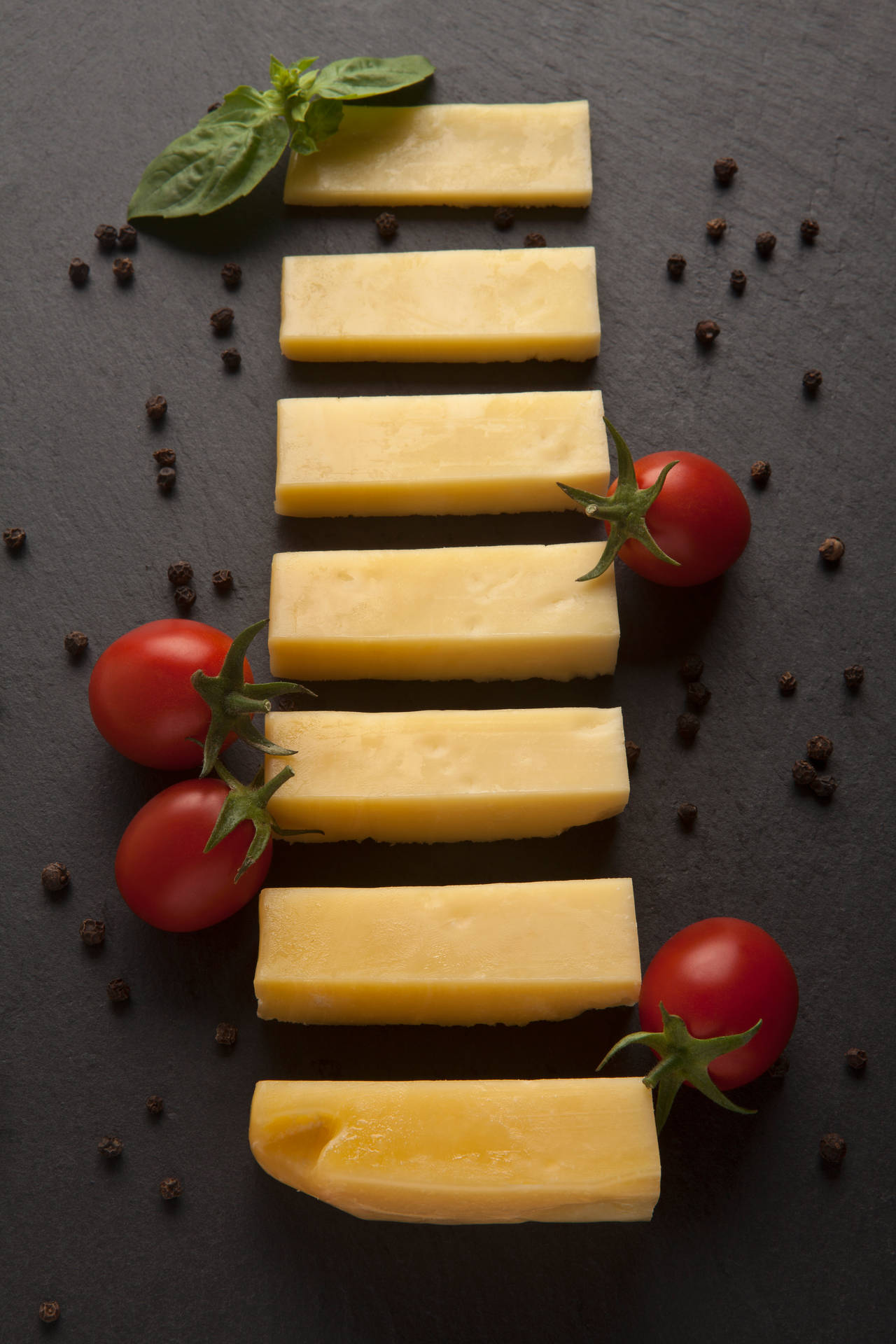 Cheese Blocks And Tomatoes