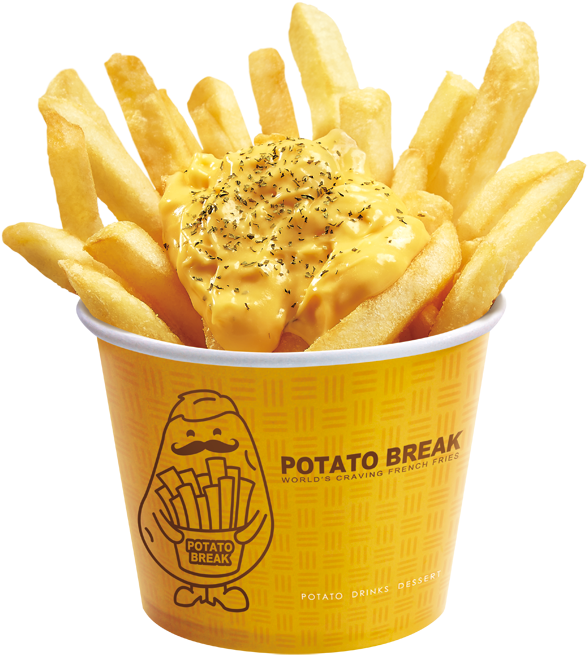 Cheese Covered Friesin Cup PNG