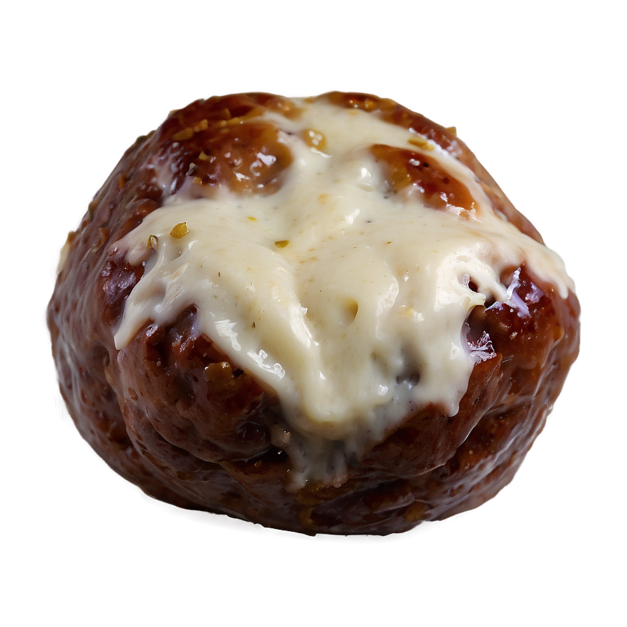 Cheese Stuffed Meatball Png 06242024 PNG