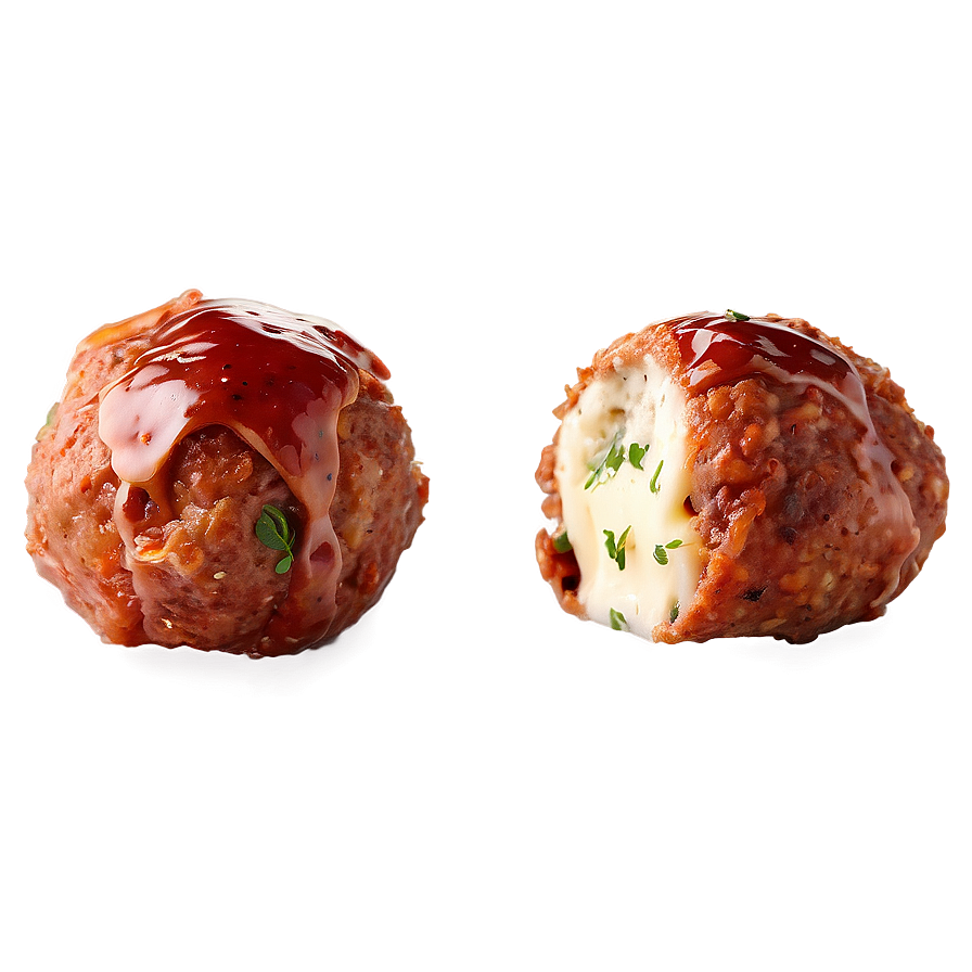 Cheese Stuffed Meatball Png 4 PNG